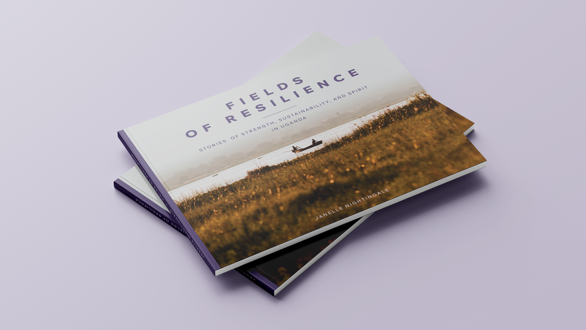 Fields of Resilience — hardcover book mockup